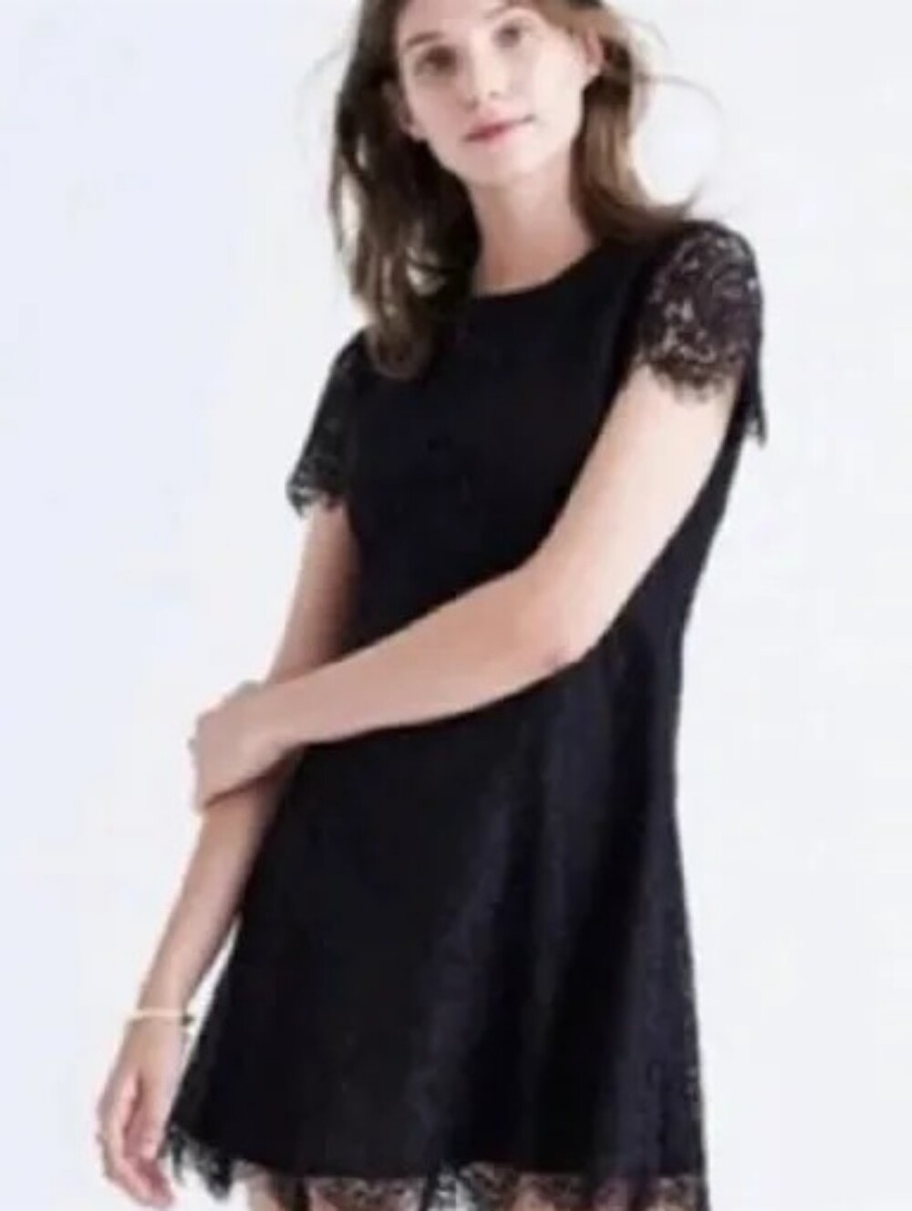 Madewell Black Lace Mini Dress Size 8